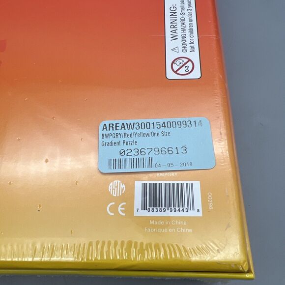 Gradient Puzzle Red Yellow Designed by Bryce Wilner 500 Piece New Sealed - Picture 5 of 6